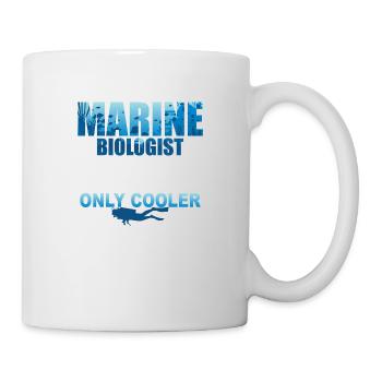 Un biologiste marin comme un scientifique normal biologie - Mug blanc - blanc - Droite