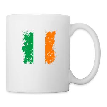 Ireland Flag Vintage Irish Flag Dublin - Mug - white - Right