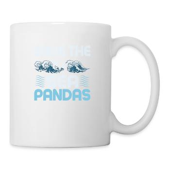 Save The Sea Pandas Scientist Marine Biology - Tasse - Weiß - Rechts