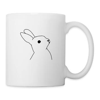 Kaninchen - Tasse - Weiß - Rechts