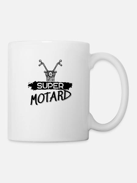SUPER MOTARD - Mug blanc - blanc