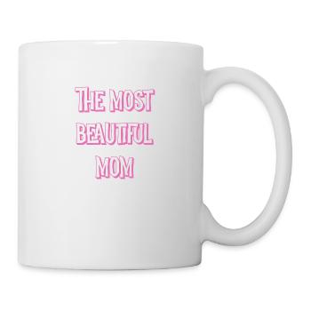 Most beautiful mom - Tasse - Weiß - Rechts