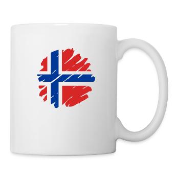 Norway Flag Scandinavia Norwegian Flag - Mug - white - Right
