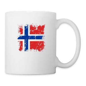 Norway Flag Scandinavia Norwegian Flag - Mug - white - Right