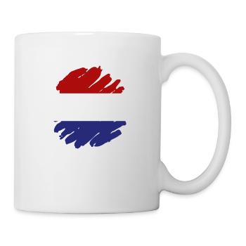 Niederlande Flagge Holland Niederländische Fahne - Tasse - Weiß - Rechts