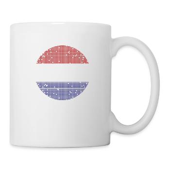 Niederlande Flagge Holland Niederländische Fahne - Tasse - Weiß - Rechts