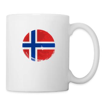 Norway Flag Scandinavia Norwegian Flag - Mug - white - Right