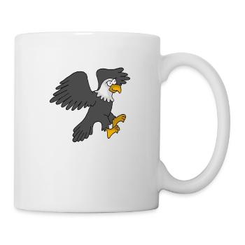Eagle Cartoon - Mug - white - Right