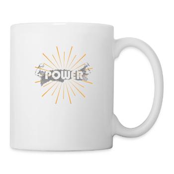Drôle de fitness Sport Saying - Power Arms - Mug blanc - blanc - Droite