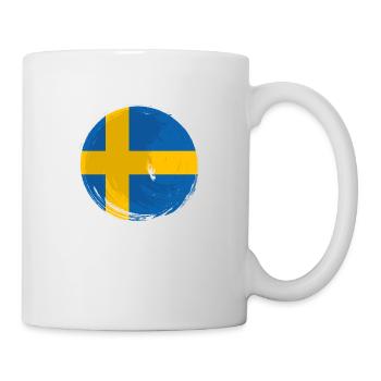 Suède Drapeau Scandinavie Drapeau suédois - Mug blanc - blanc - Droite