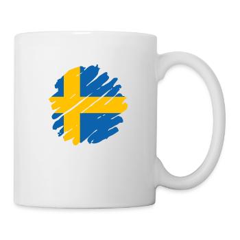 Suède Drapeau Scandinavie Drapeau suédois - Mug blanc - blanc - Droite
