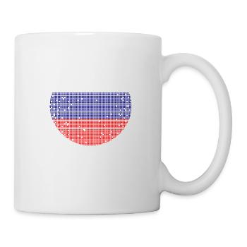 Russia Flag Vintage Russian Flag Used Look - Mug - white - Right