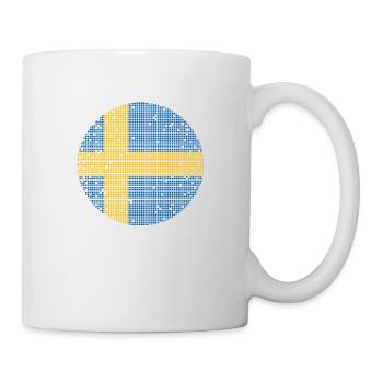 Suède Drapeau Scandinavie Drapeau suédois - Mug blanc - blanc - Droite