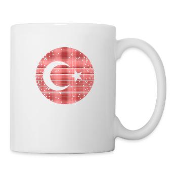 Drapeau de Turquie Utilisé Look Drapeau Turc Vintage - Mug blanc - blanc - Droite