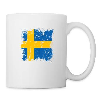 Suède Drapeau Scandinavie Drapeau suédois - Mug blanc - blanc - Droite