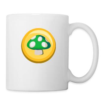Green Mushroom Sticker Icon - Mug - white - Right