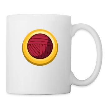 Wollknäul Sticker Sewing Icon - Mug - white - Right