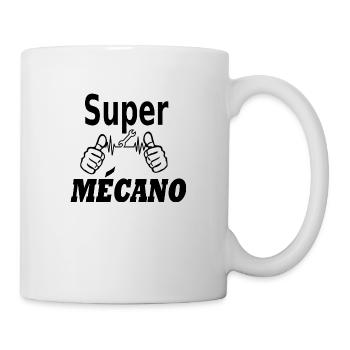SUPER MECANO - Mug blanc - blanc - Droite