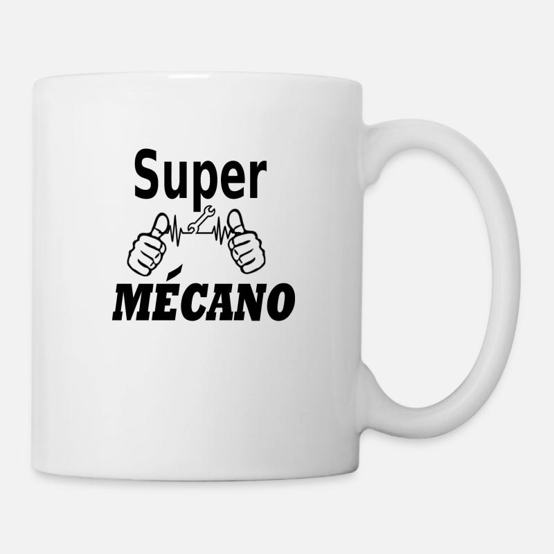 SUPER MEKANO - Tasse - Weiß