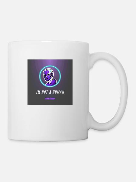 Im not a human - Tasse - Weiß