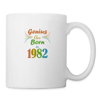 Genius Jahrgang 1982 - Tasse - Weiß - Rechts