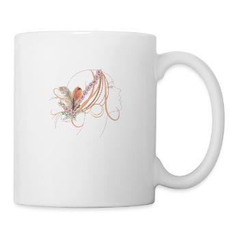 boho lady - Tasse - Weiß - Rechts