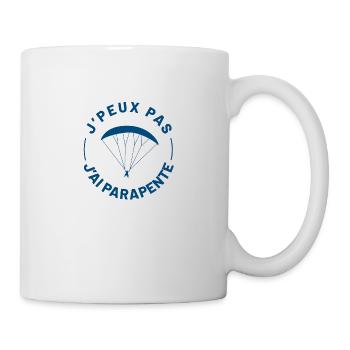 J'peux pas j'ai parapente - Mug blanc - blanc - Droite