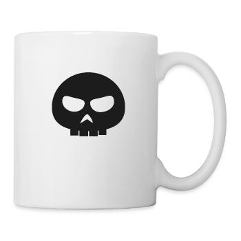Crâne os pirate - Mug blanc - blanc - Droite