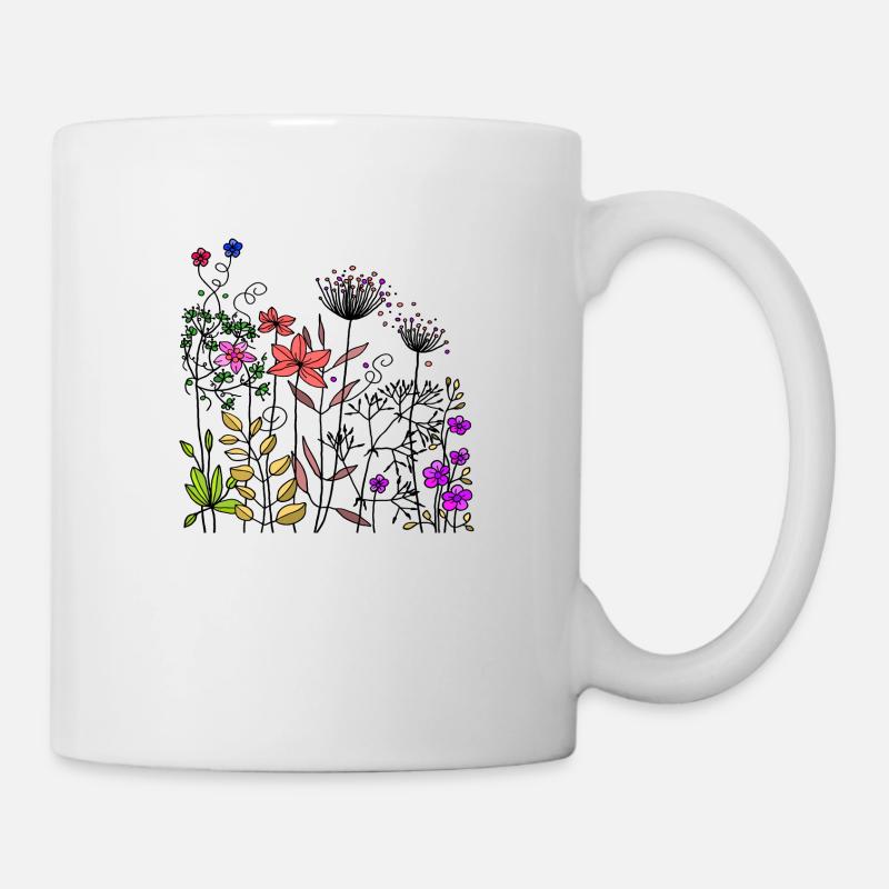 Fleur - Mug blanc - blanc