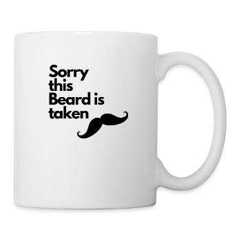 Désolé cette barbe est prise - Mug blanc - blanc - Droite