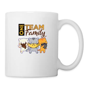team family cat beard bachelorette party best - Mug - white - Right