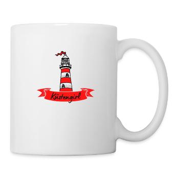 Küstengirl Ostsee Küste Nordsee Küste Spruch - Tasse - Weiß - Rechts