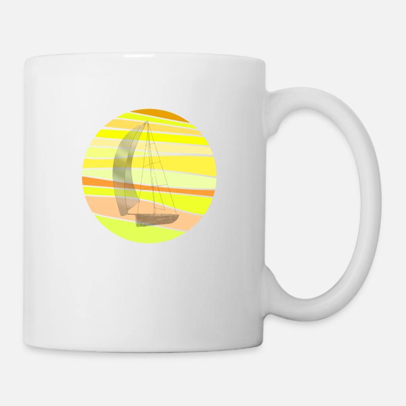 Voilier - Mug blanc - blanc