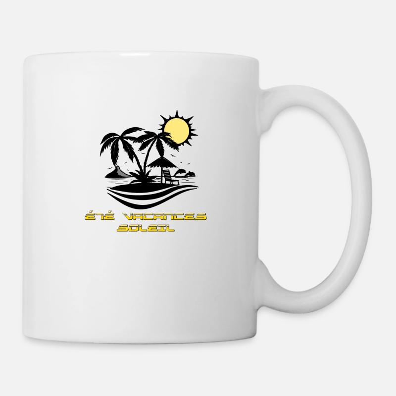 Été vacances soleil - Mug blanc - blanc