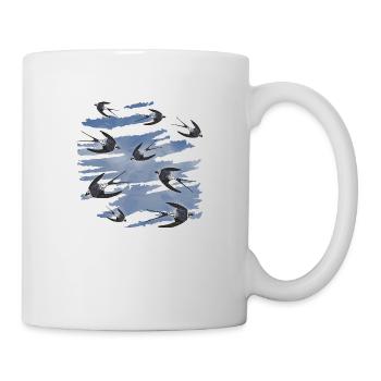 Vögel - Tasse - Weiß - Rechts