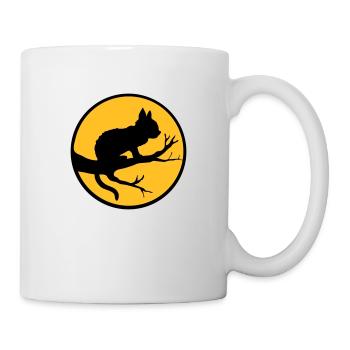 Black Cat Moon Tree - Mug - white - Right