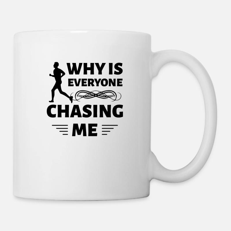 Marathon Running - Tasse - Weiß