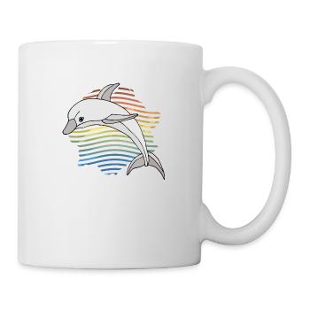 Delfin - Tasse - Weiß - Rechts