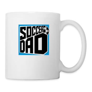 Logo Design Soccer Dad - Mug - white - Right