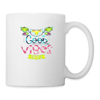 Think outside the box positive thoughts happy - Mug - white - Right