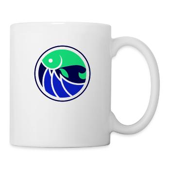 pêche pêche - Mug blanc - blanc - Droite