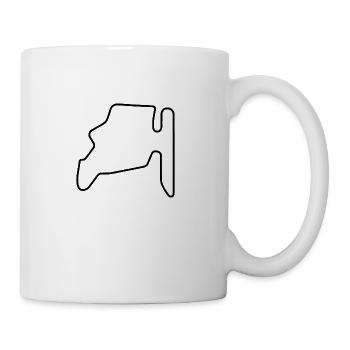 Circuit de Hongrie - Mug blanc - blanc - Droite