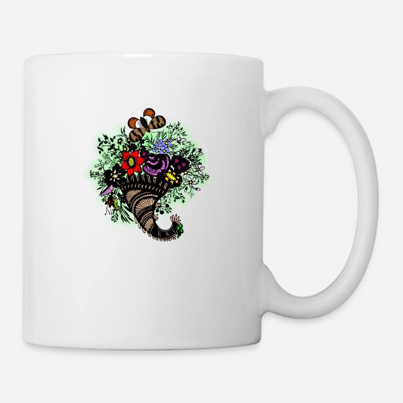 Füllhorn - Tasse - Weiß