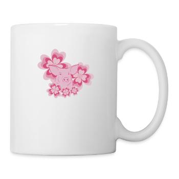 Cochon - Mug blanc - blanc - Droite
