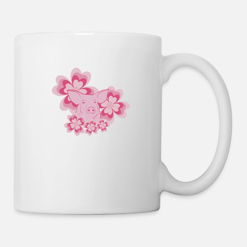 Schwein - Tasse - Weiß