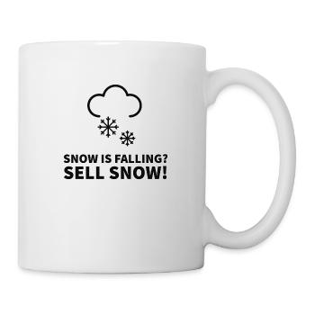 Snow is falling Sell Snow Trader Strategy - Mug - white - Right