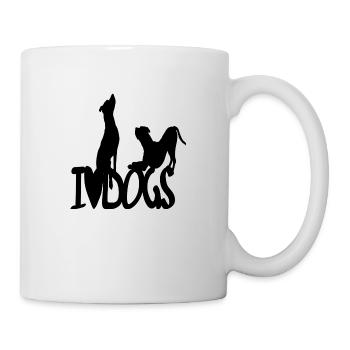 I love Dogs - Mug - white - Right