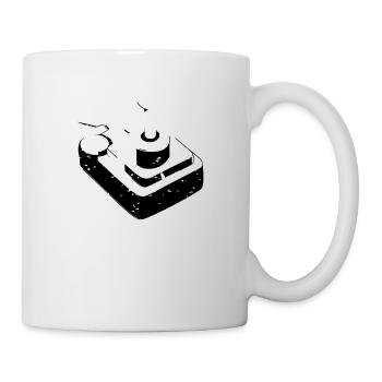 Joystick Spieler Spiel Controller retro Gaming - Tasse - Weiß - Rechts