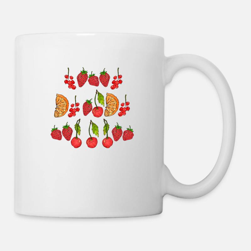 Obst - Tasse - Weiß