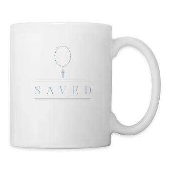 Vêtements chrétiens sauvés Jésus Minimaliste - Mug blanc - blanc - Droite